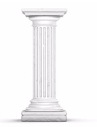 Columna Decorativa De Unicel De 25 Cm De Diametro